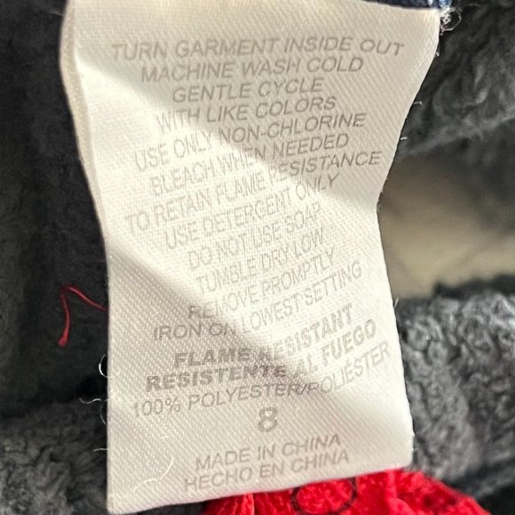 Nautica boys Size 8 Super soft gray and red fleece Pajama bottom - Picture 6 of 9